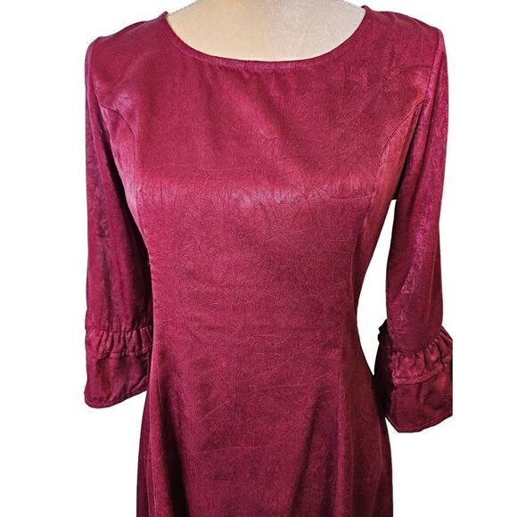 Rokoko burgundy dress. Size S. - Picture 2 of 7